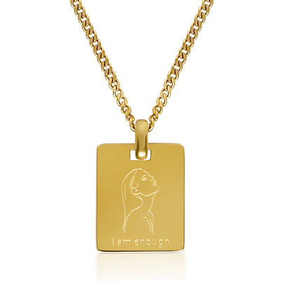 Angela Necklace ~ I am enough